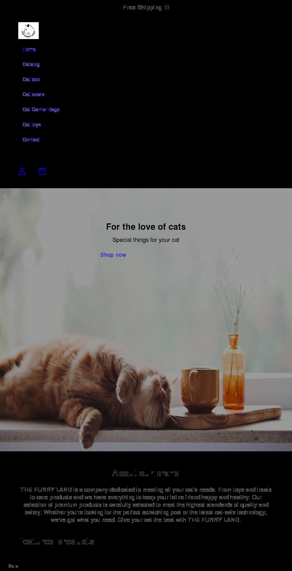 thefurryland.com shopify website screenshot