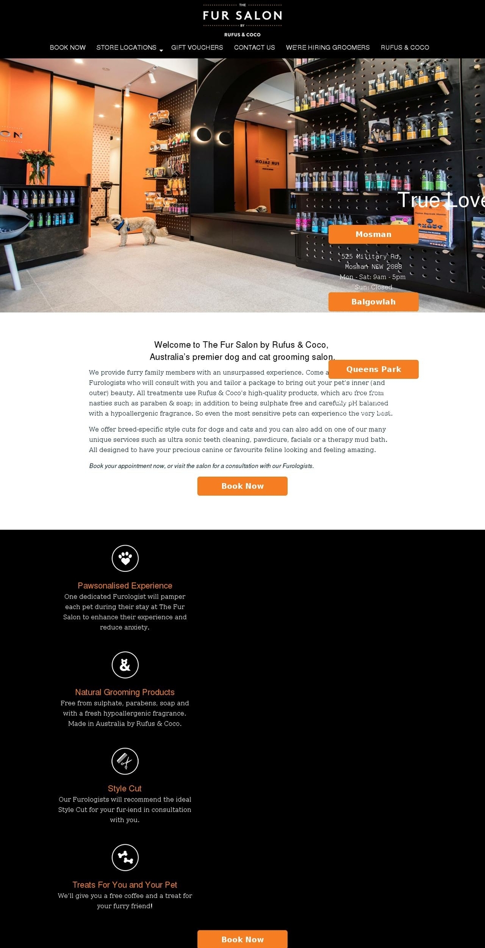 thefursalon.com.au shopify website screenshot