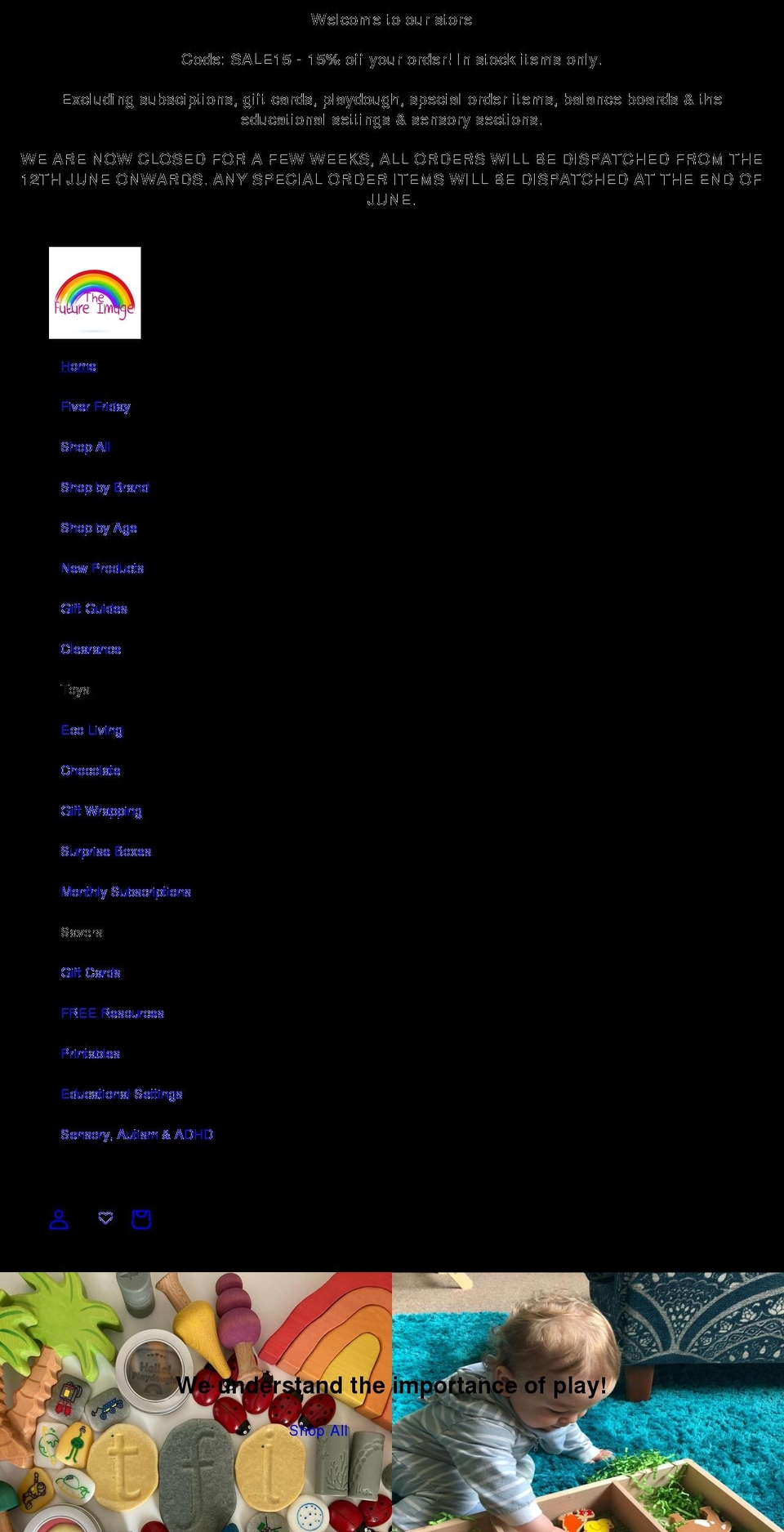thefutureimage.co.uk shopify website screenshot