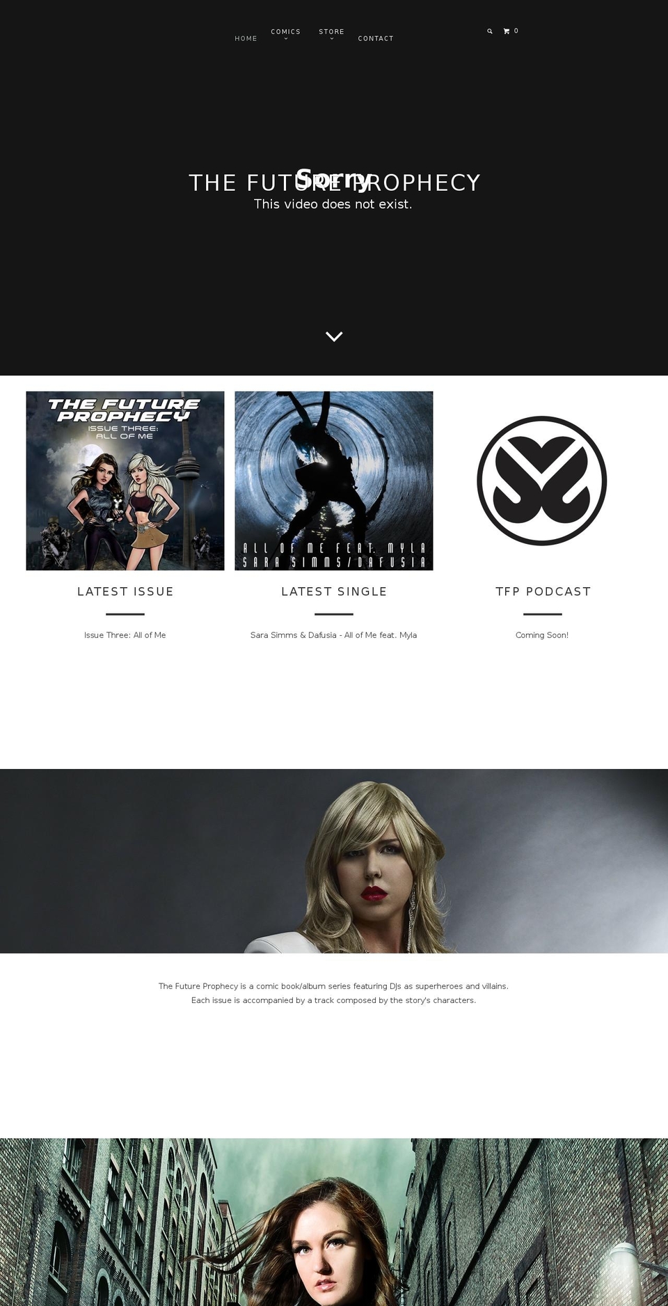 thefutureprophecy.com shopify website screenshot