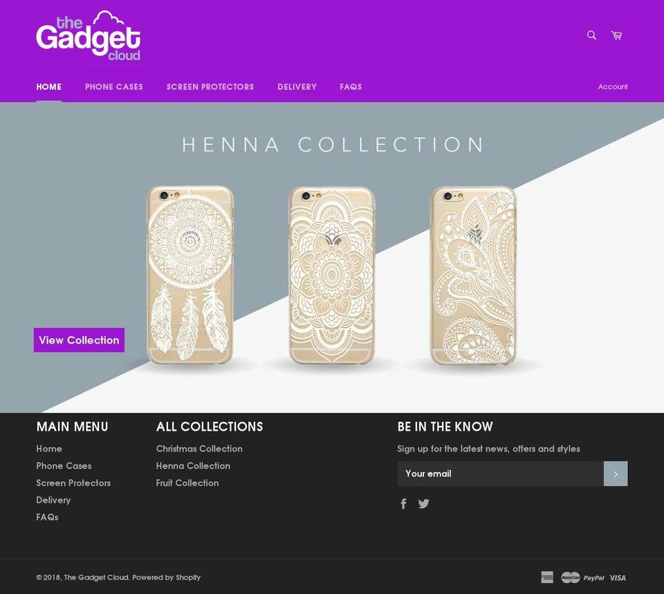 thegadgetcloud.com shopify website screenshot