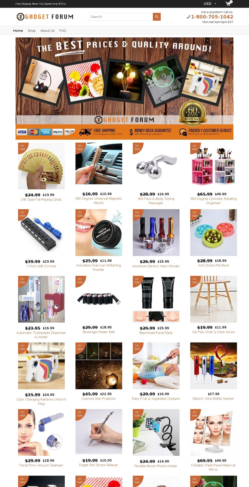 thegadgetforum.com — Shopify storefront screenshot