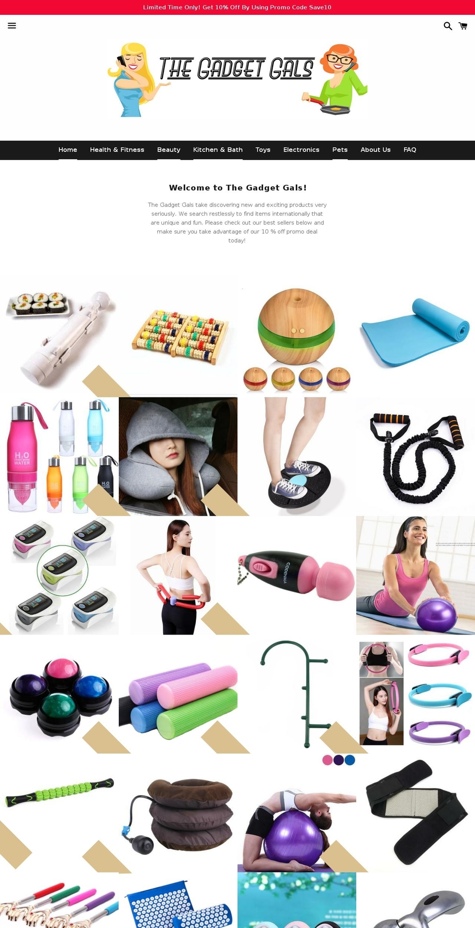 thegadgetgals.com — Shopify storefront screenshot
