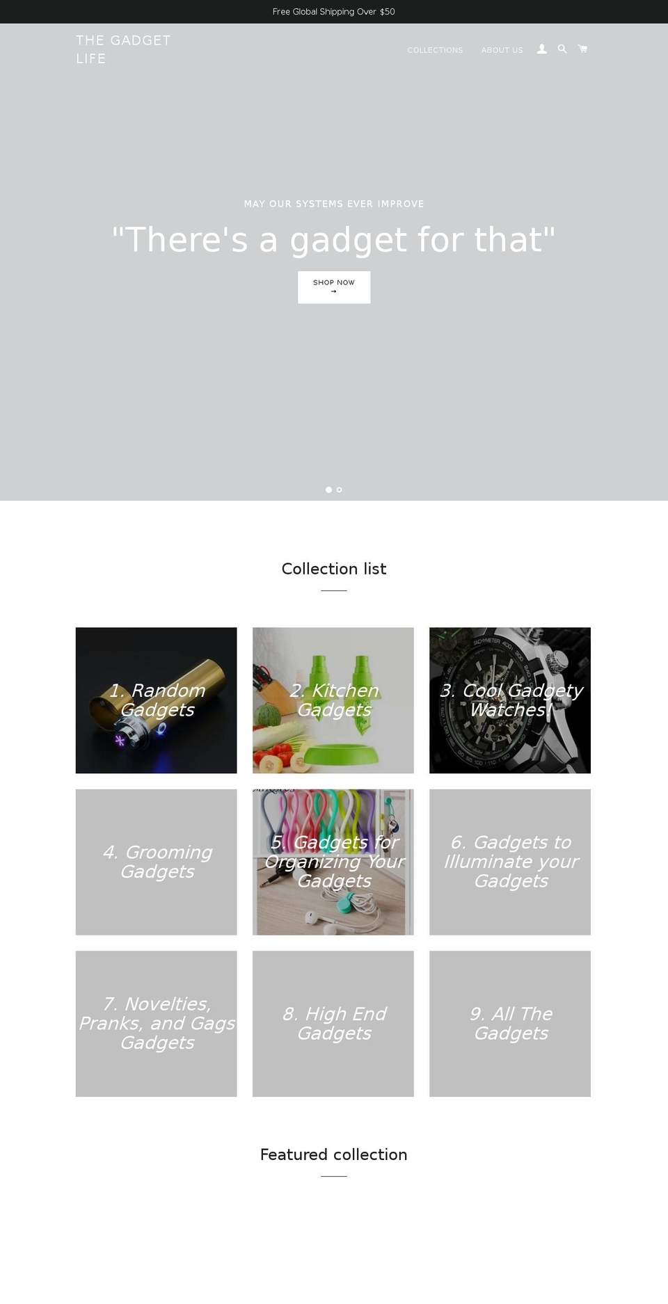 thegadgetlife.com — Shopify storefront screenshot