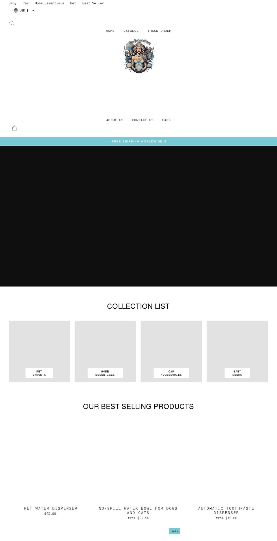 thegadgetmuse.com — Shopify storefront screenshot