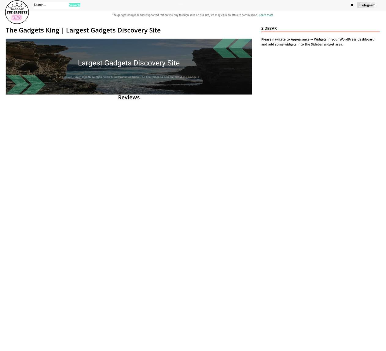 thegadgetsking.com — Shopify storefront screenshot