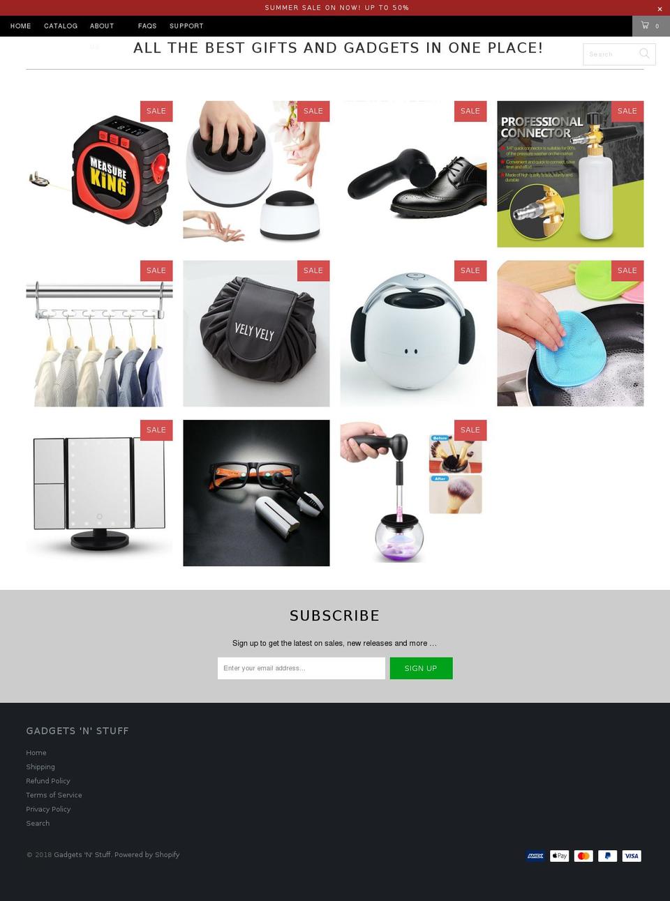 thegadgetstuff.com — Shopify storefront screenshot