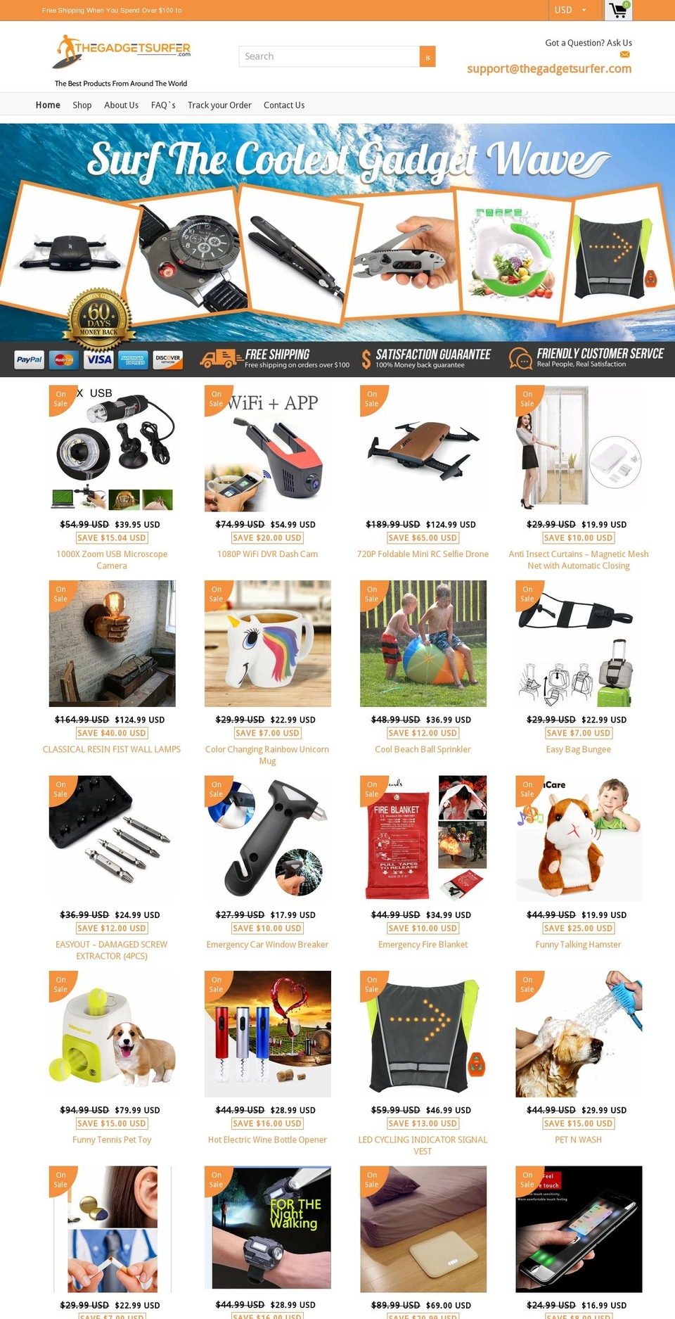 thegadgetsurfer.com — Shopify storefront screenshot