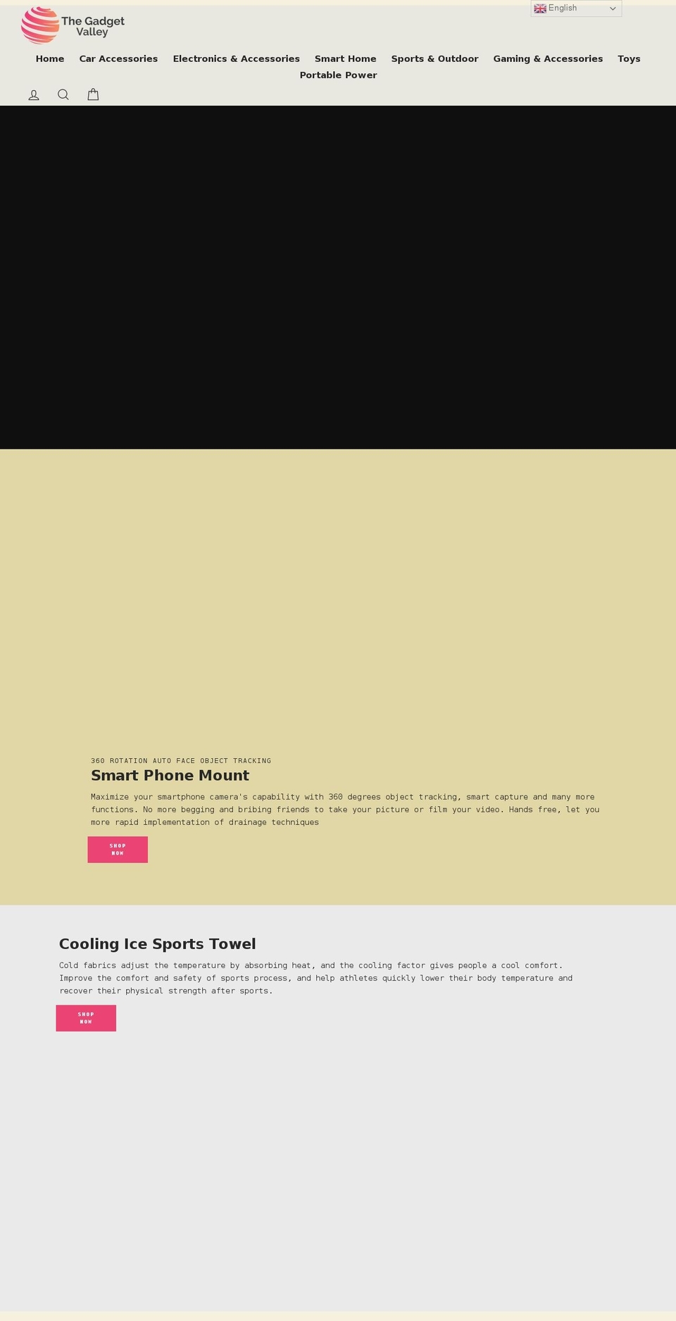 thegadgetvalley.com shopify website screenshot