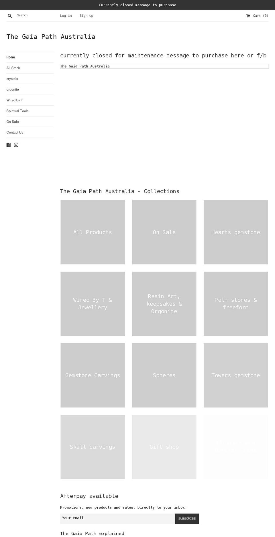 thegaiapath.com.au shopify website screenshot
