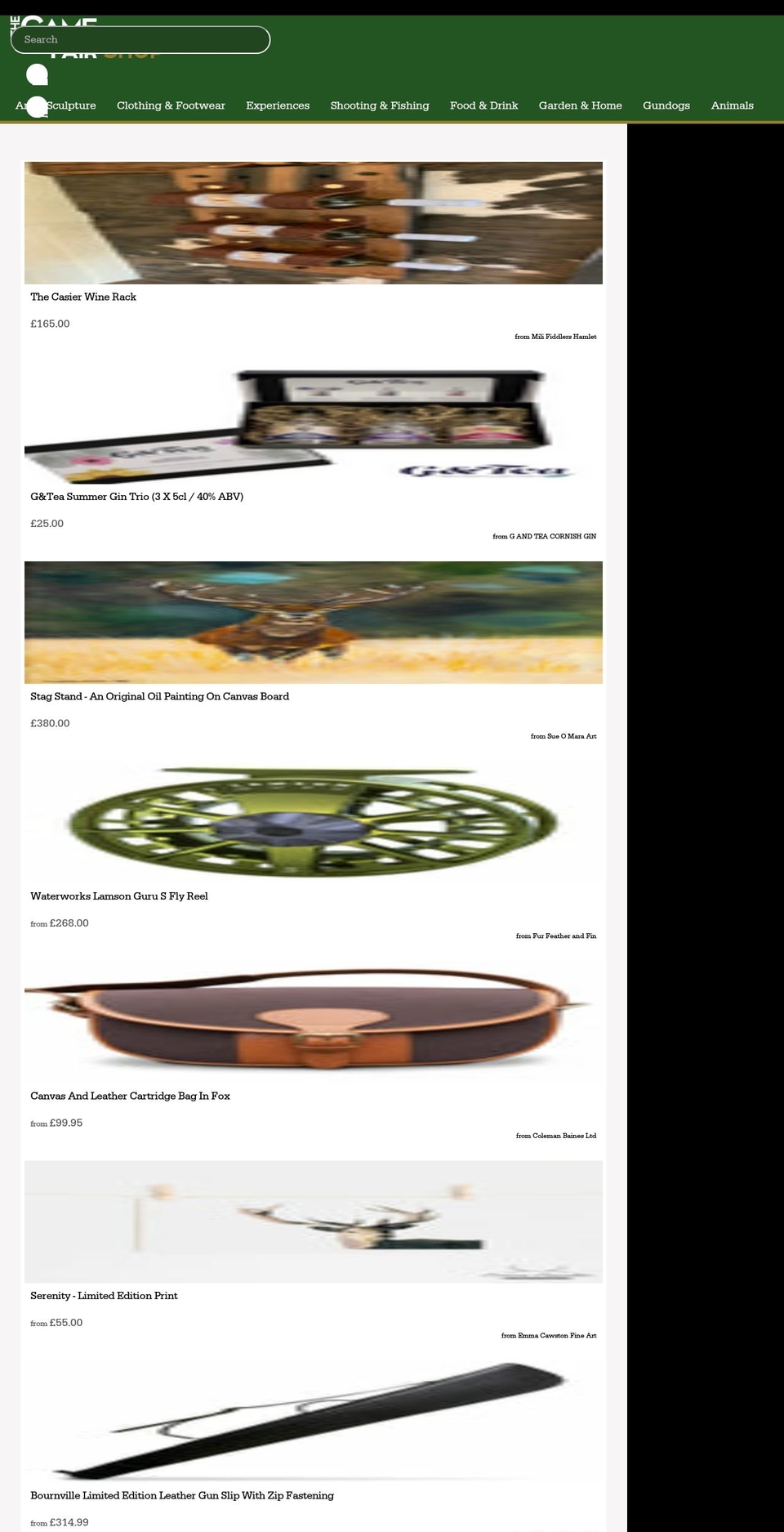 thegamefairshop.com shopify website screenshot