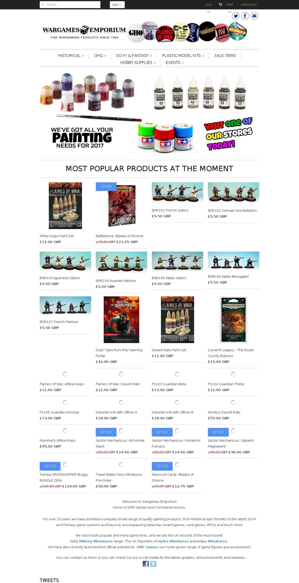 thegamesemporium.com shopify website screenshot
