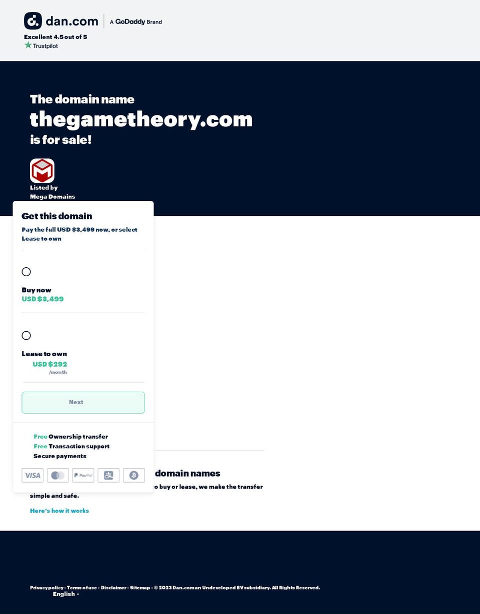 thegametheory.com — Shopify storefront screenshot