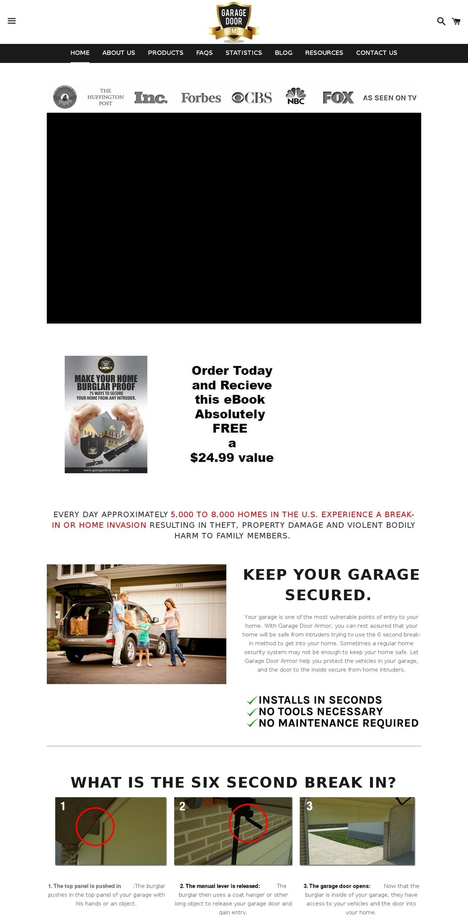thegarageprotector.com — Shopify storefront screenshot