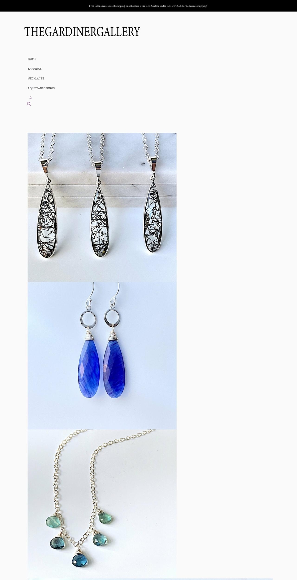 thegardinergallery.com shopify website screenshot