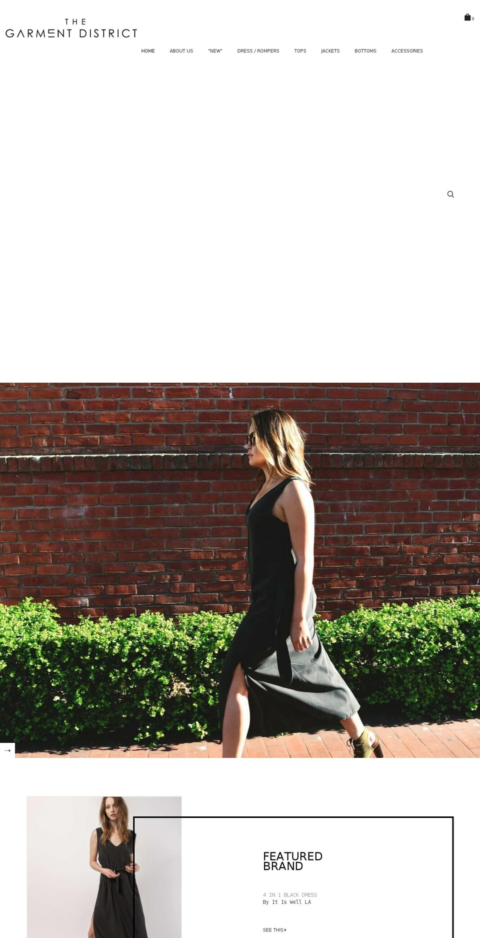 THE GARMENT DISTRICT Shopify theme site example thegarmentdistrictmry.com