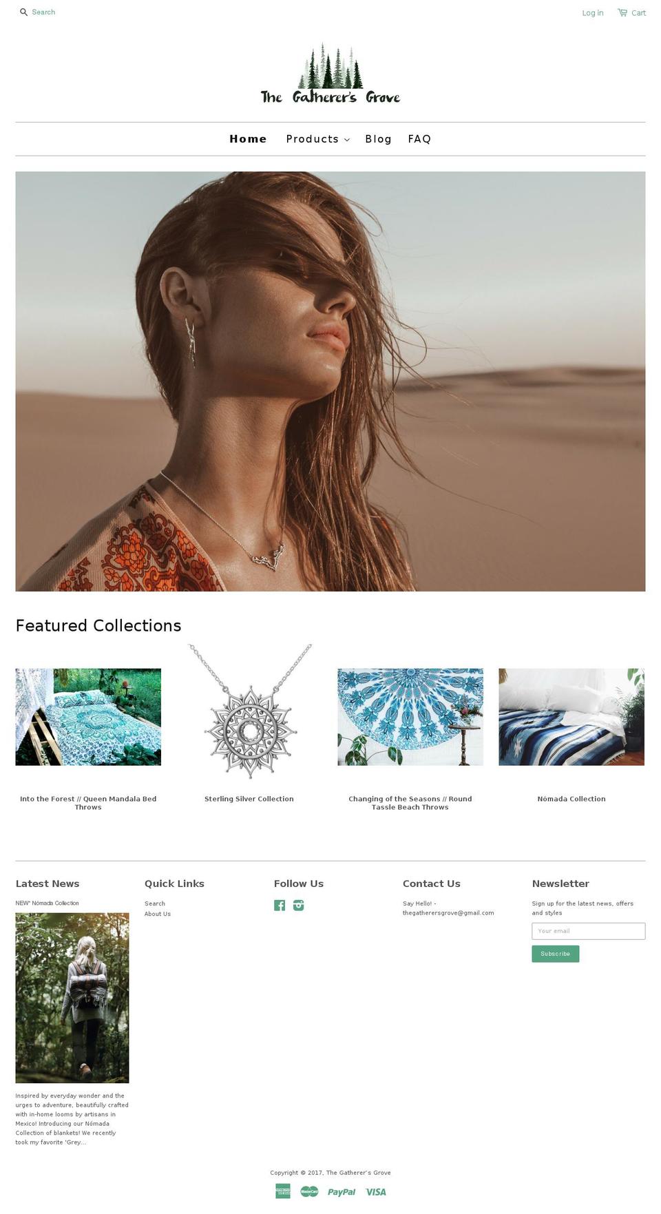 thegatherersgrove.com shopify website screenshot
