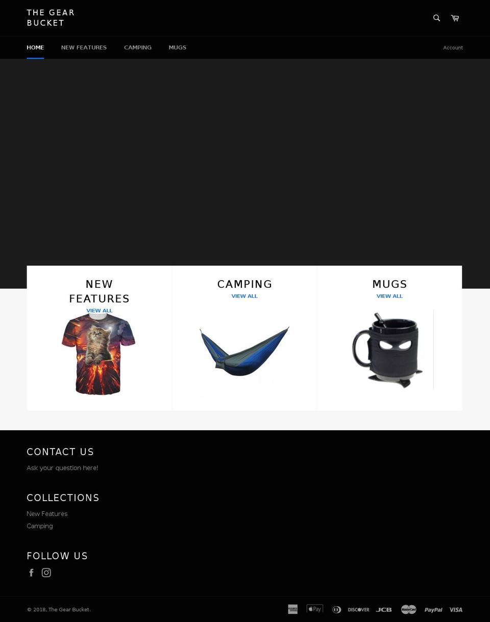thegearbucket.com shopify website screenshot
