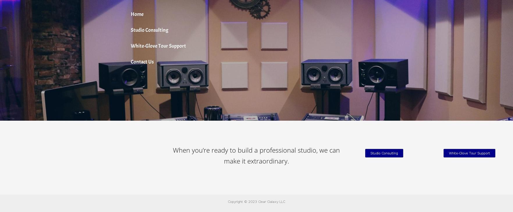 thegeargalaxy.com — Shopify storefront screenshot