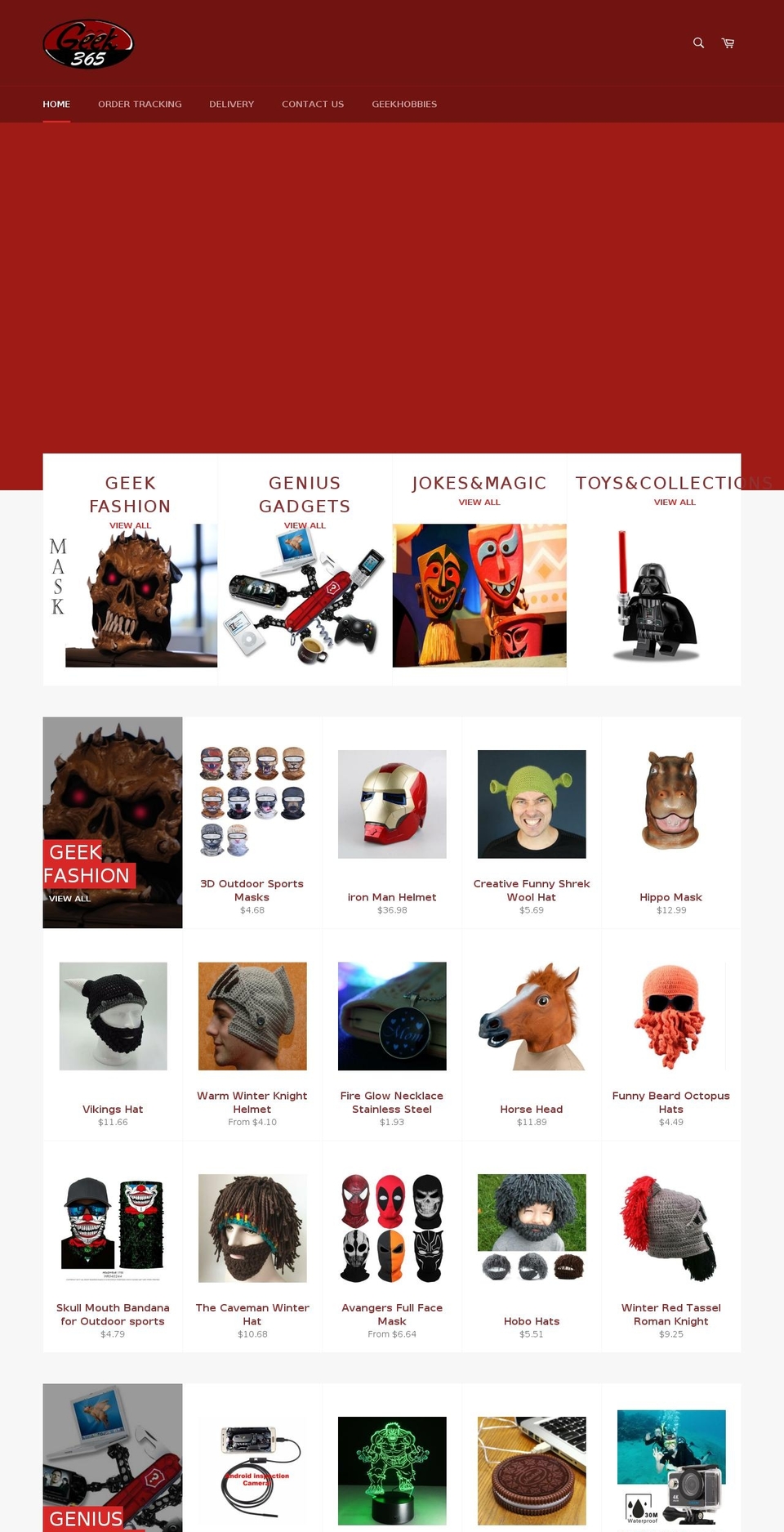 thegeek365.com shopify website screenshot