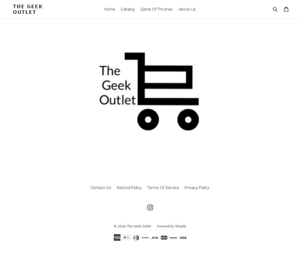 thegeekoutlet.com — Shopify storefront screenshot