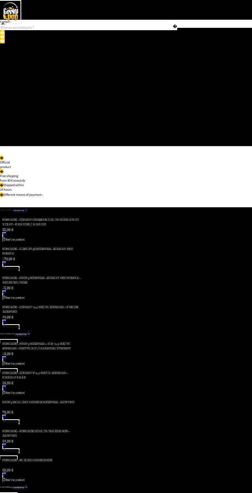 thegeekypop.com — Shopify storefront screenshot