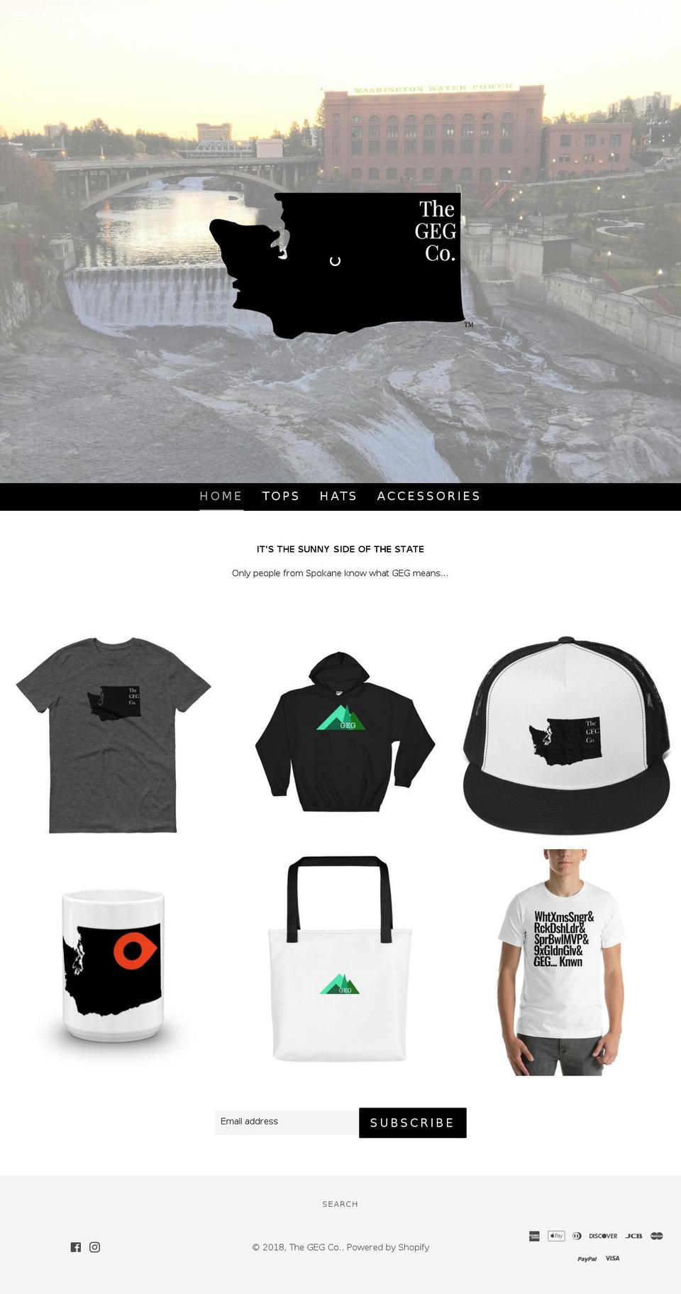 thegegco.com — Shopify storefront screenshot