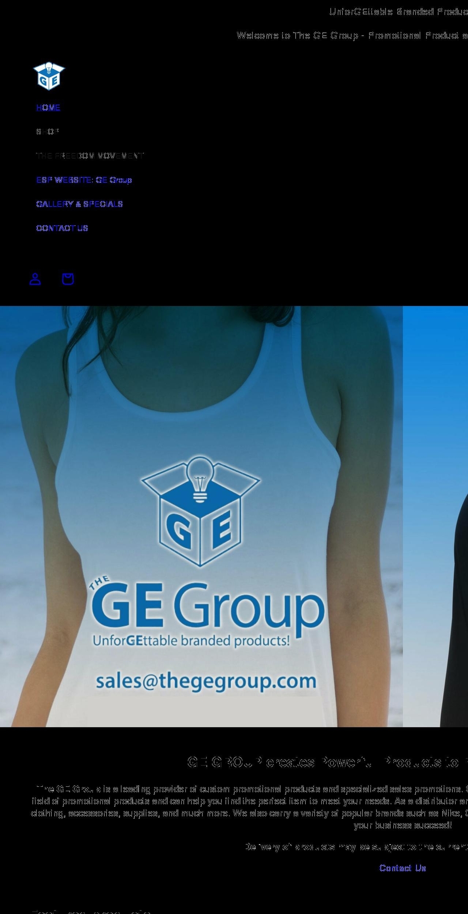 thegegroup.com shopify website screenshot