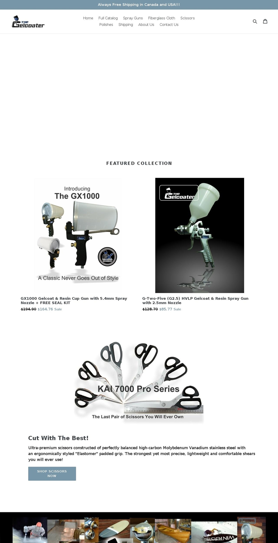 thegelcoater.com shopify website screenshot