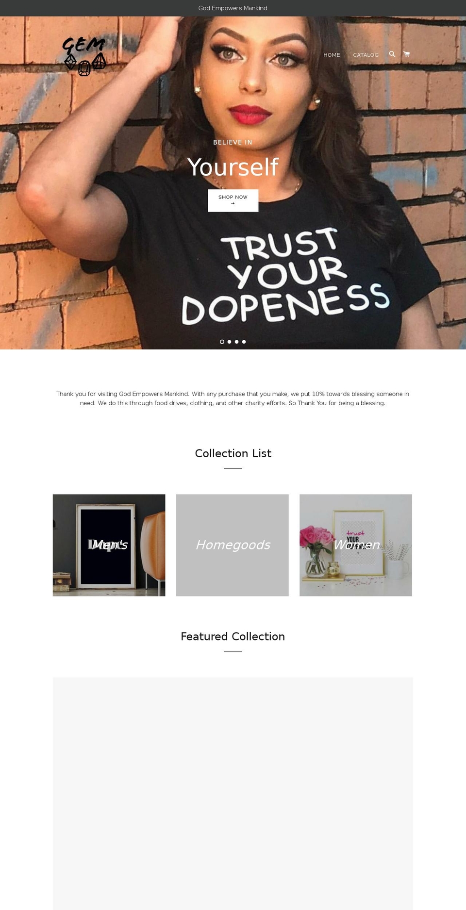 thegembrand.com shopify website screenshot