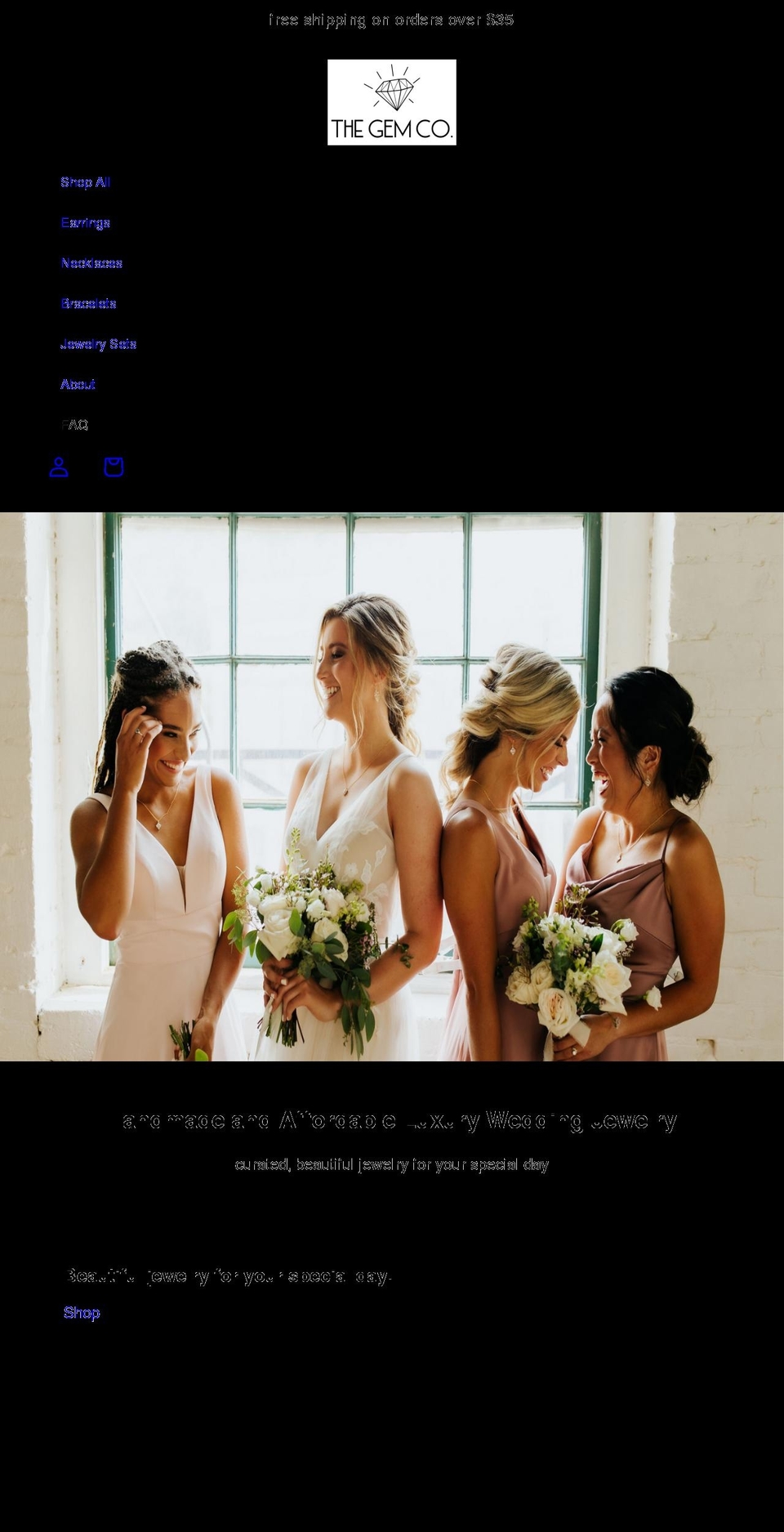 thegemcoshop.com — Shopify storefront screenshot
