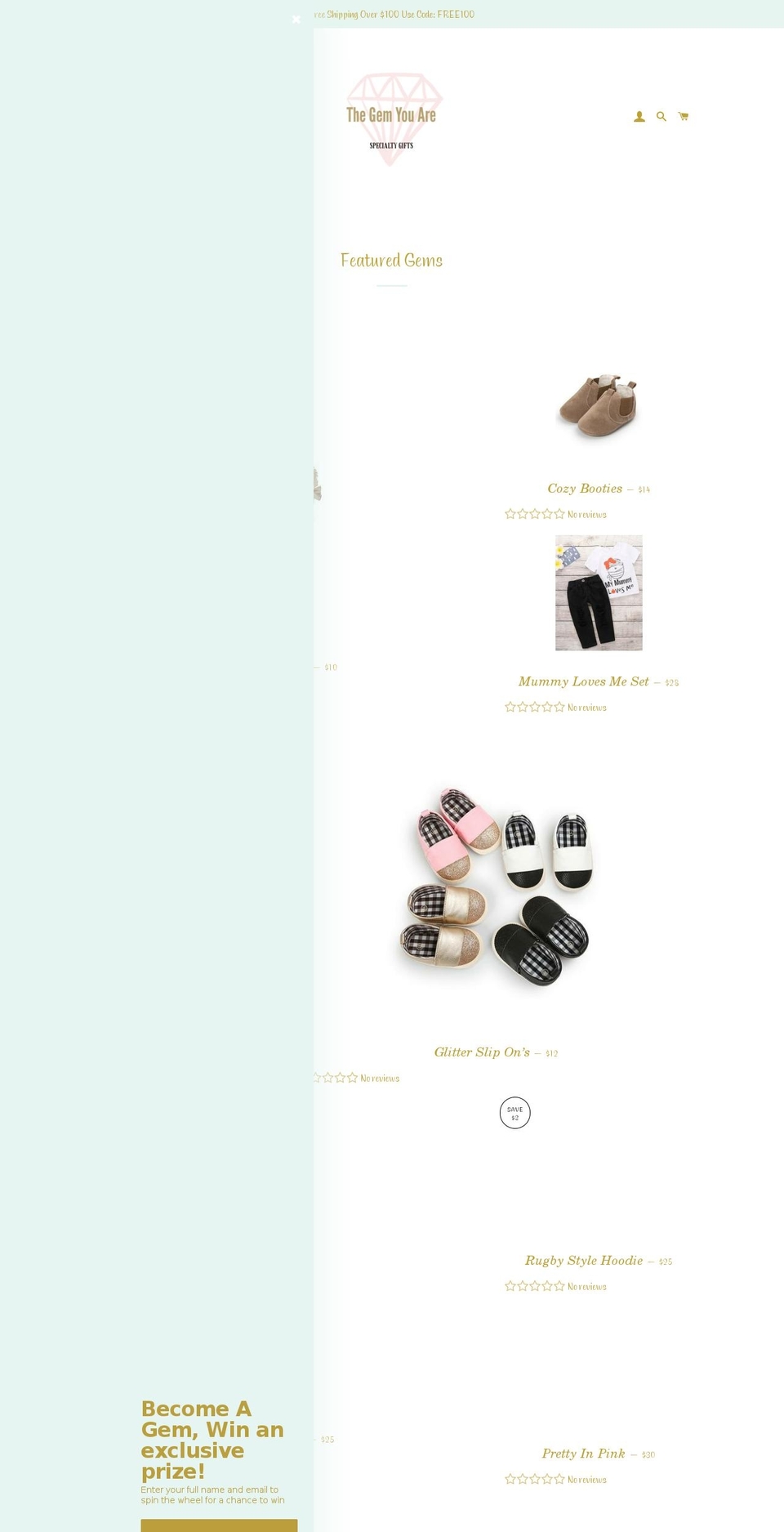 thegemyouare.com — Shopify storefront screenshot