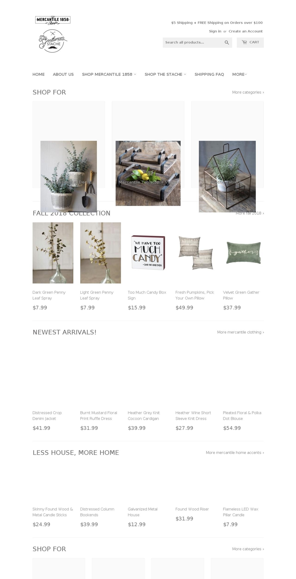 thegentlemansstache.com shopify website screenshot