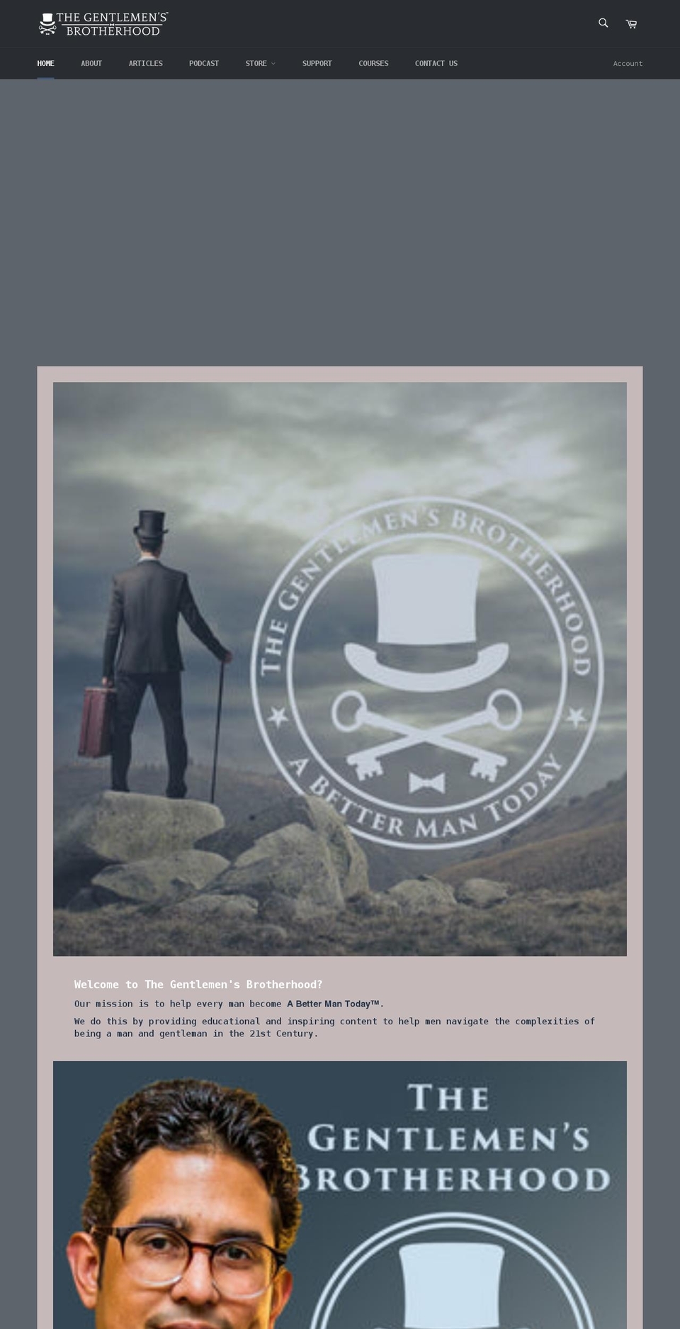 thegentlemensbrotherhood.com shopify website screenshot