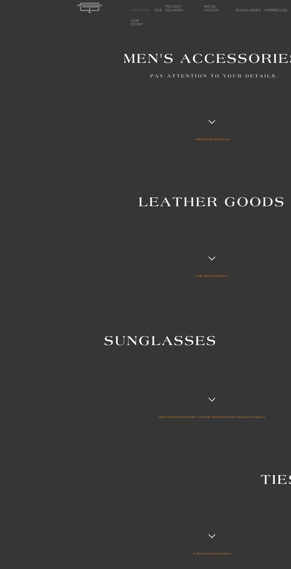 thegentlemenstable.com — Shopify storefront screenshot