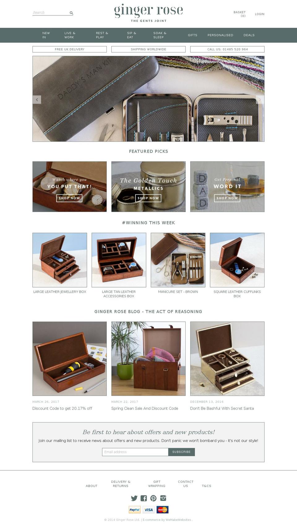 thegentsjoint.com shopify website screenshot