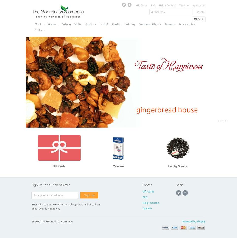 thegeorgiateacompany.com shopify website screenshot