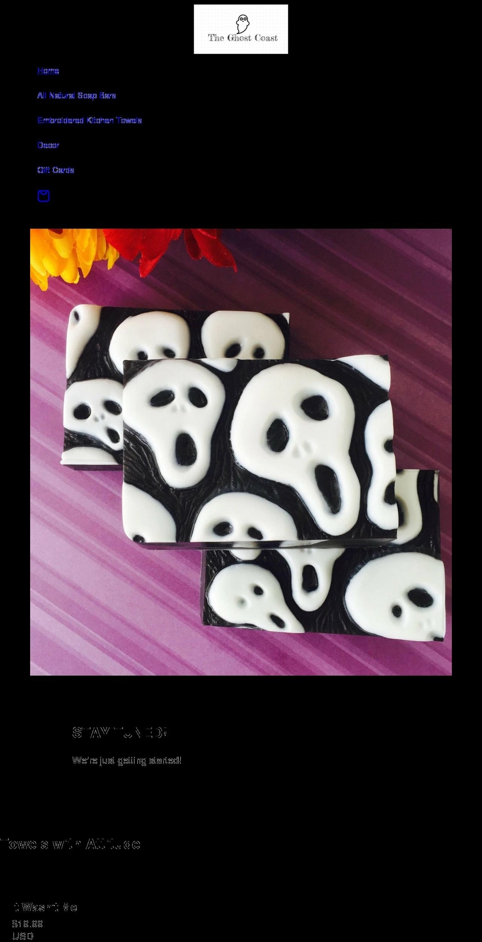 theghostcoastsoapcompany.com shopify website screenshot