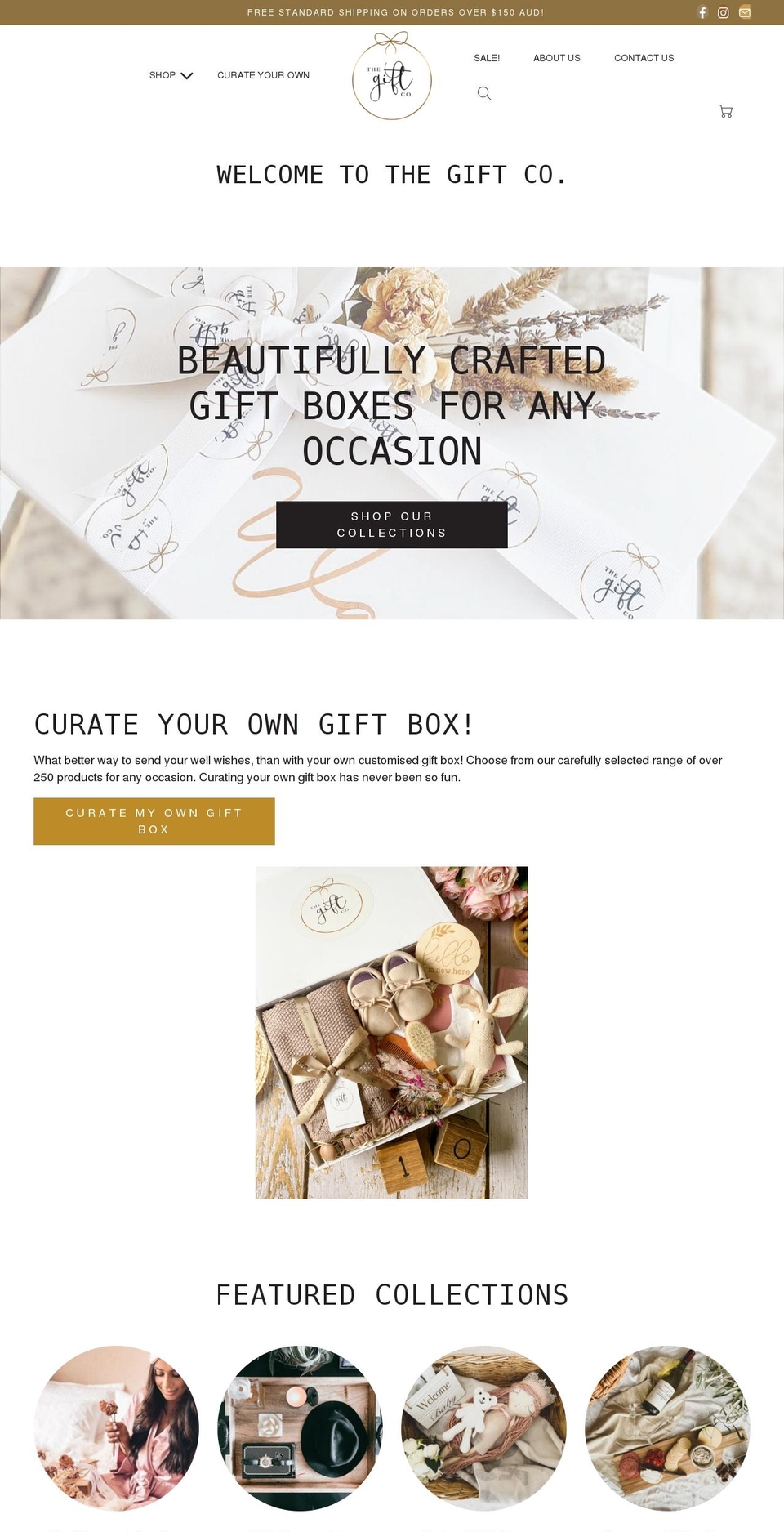 thegiftco.com.au shopify website screenshot