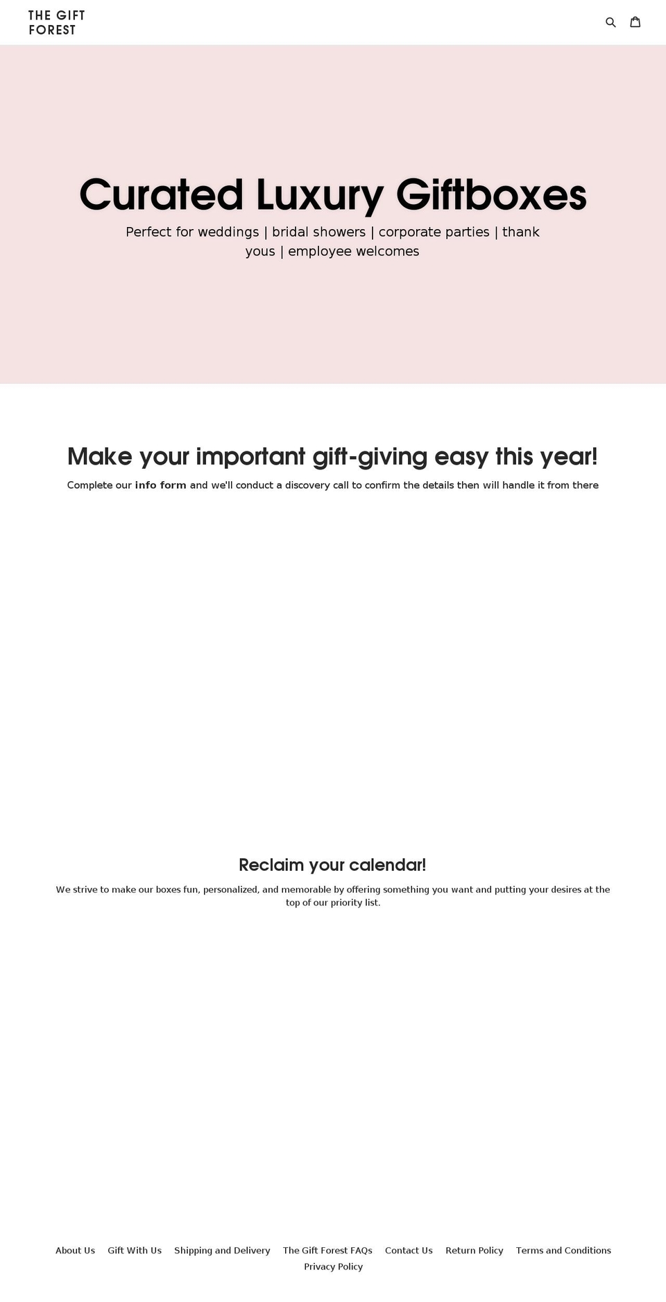 thegiftforest.com — Shopify storefront screenshot