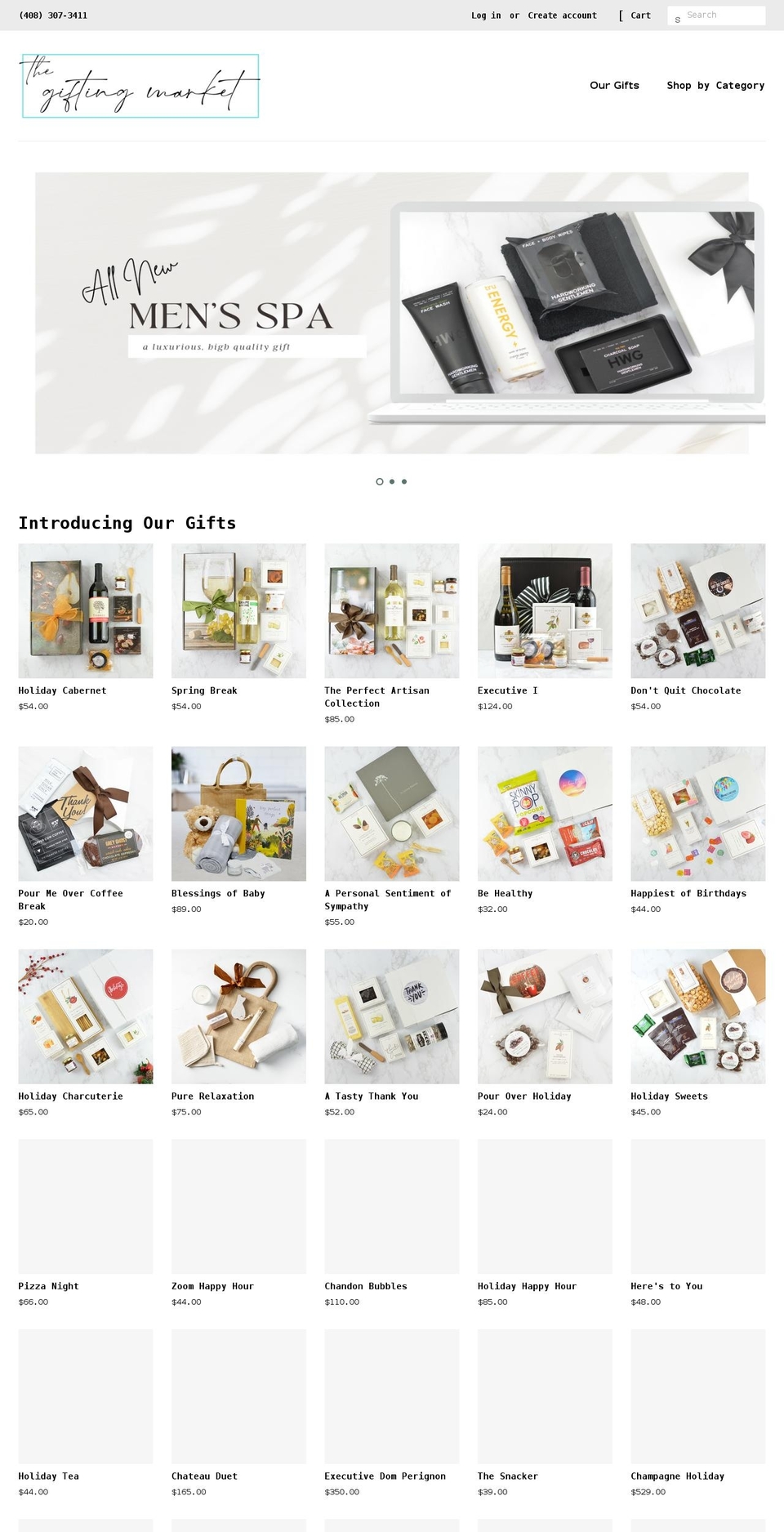 thegiftingmarket.com shopify website screenshot
