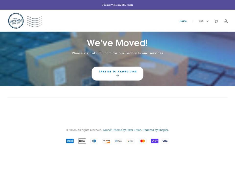 thegiftshelf.com shopify website screenshot