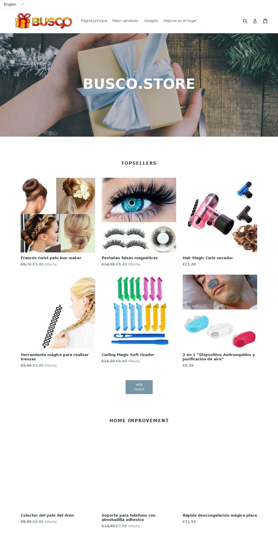 thegiftsplace.com — Shopify storefront screenshot