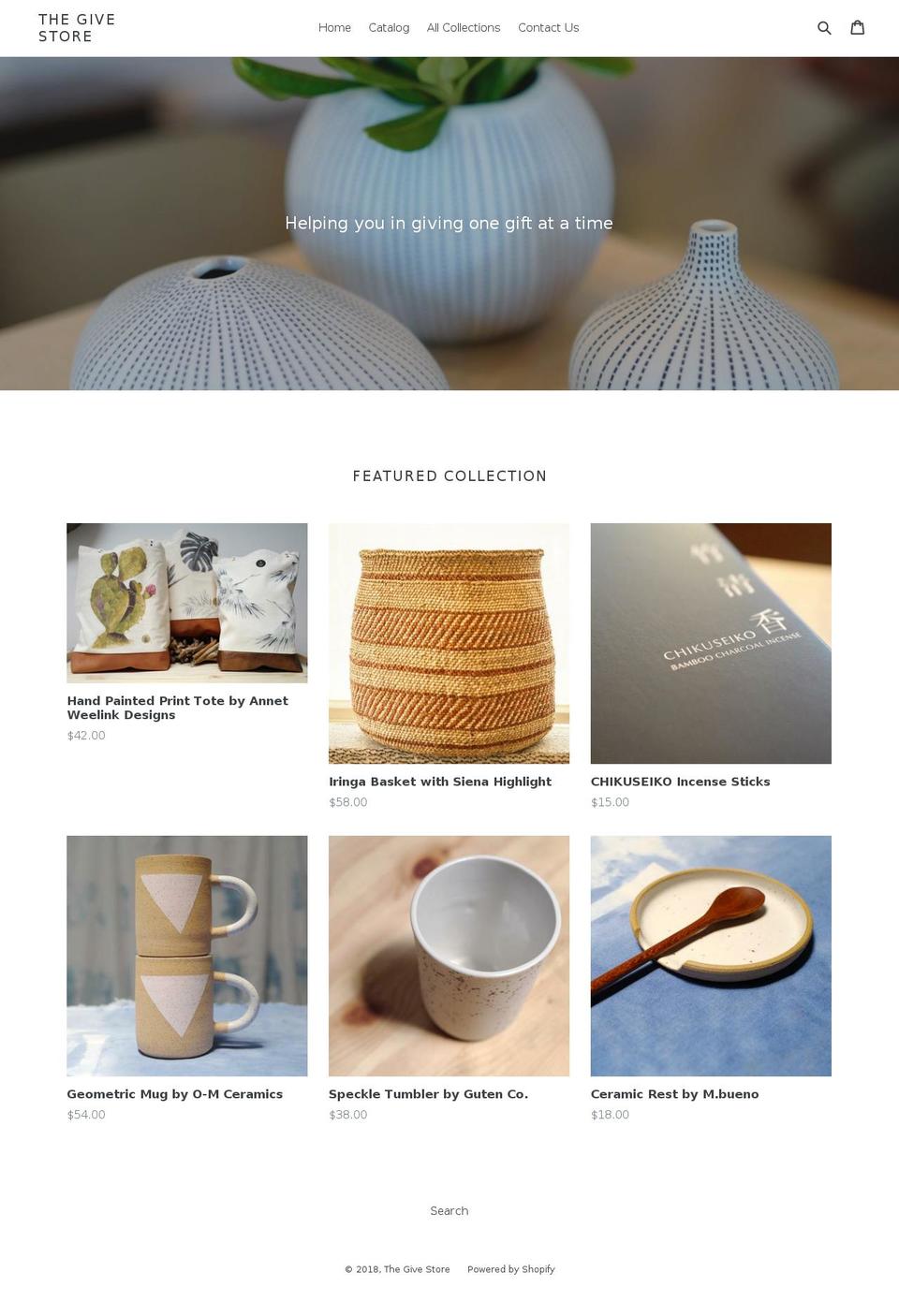 thegivestore.com — Shopify storefront screenshot