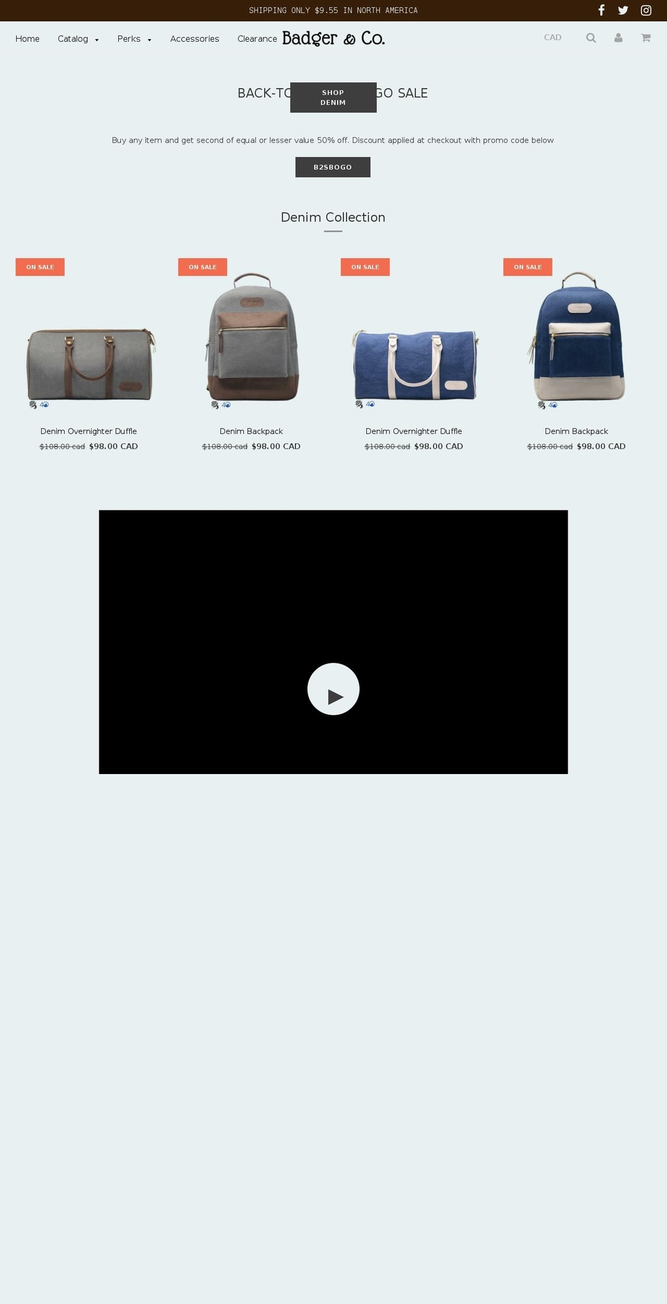 thegivingbadger.ca shopify website screenshot
