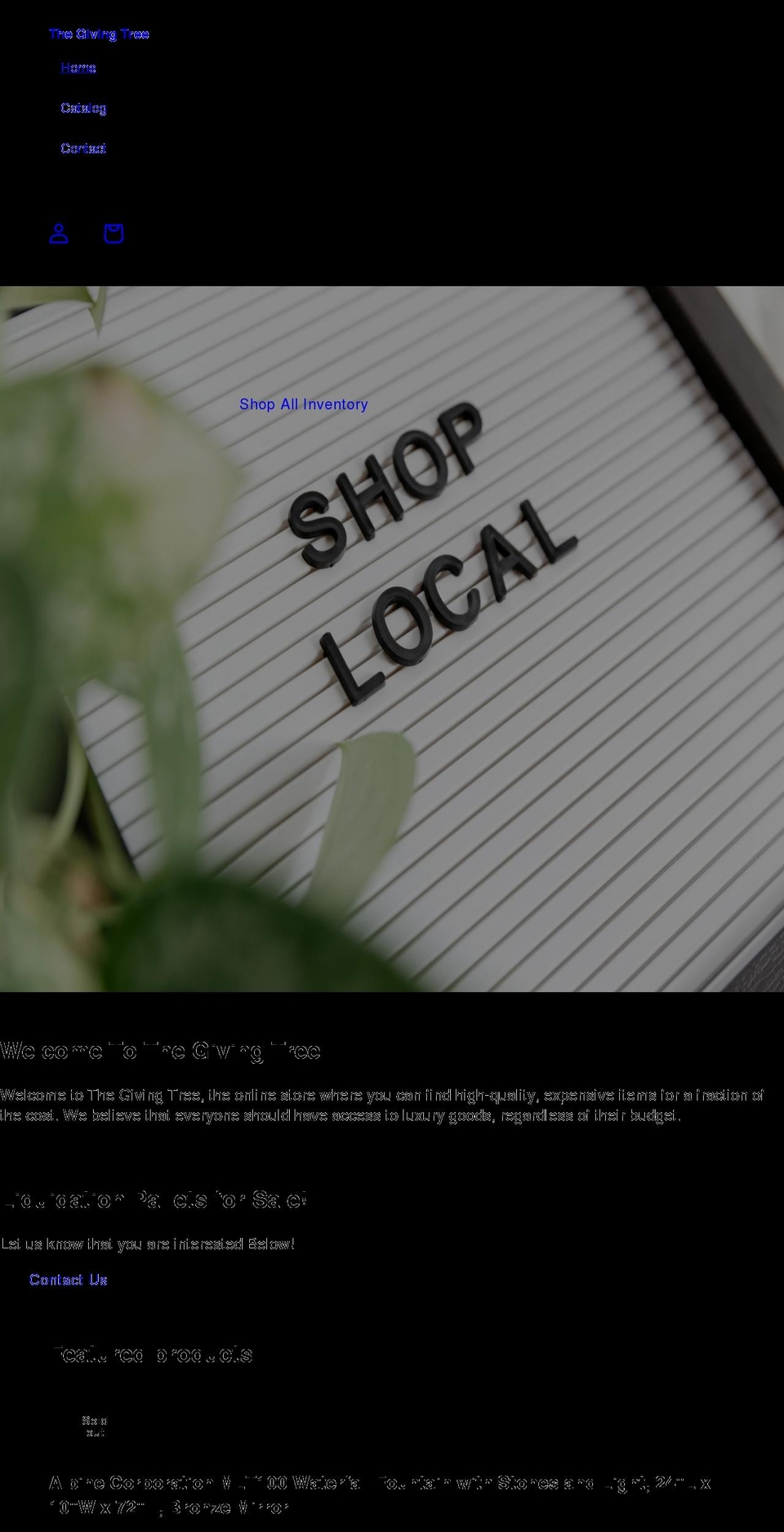 thegivingtreellc.com shopify website screenshot