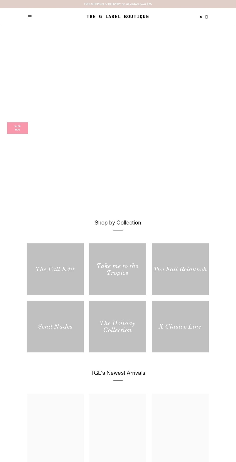 theglabelboutique.com shopify website screenshot