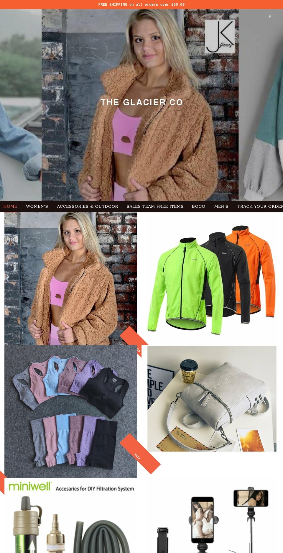 theglacierco.com shopify website screenshot