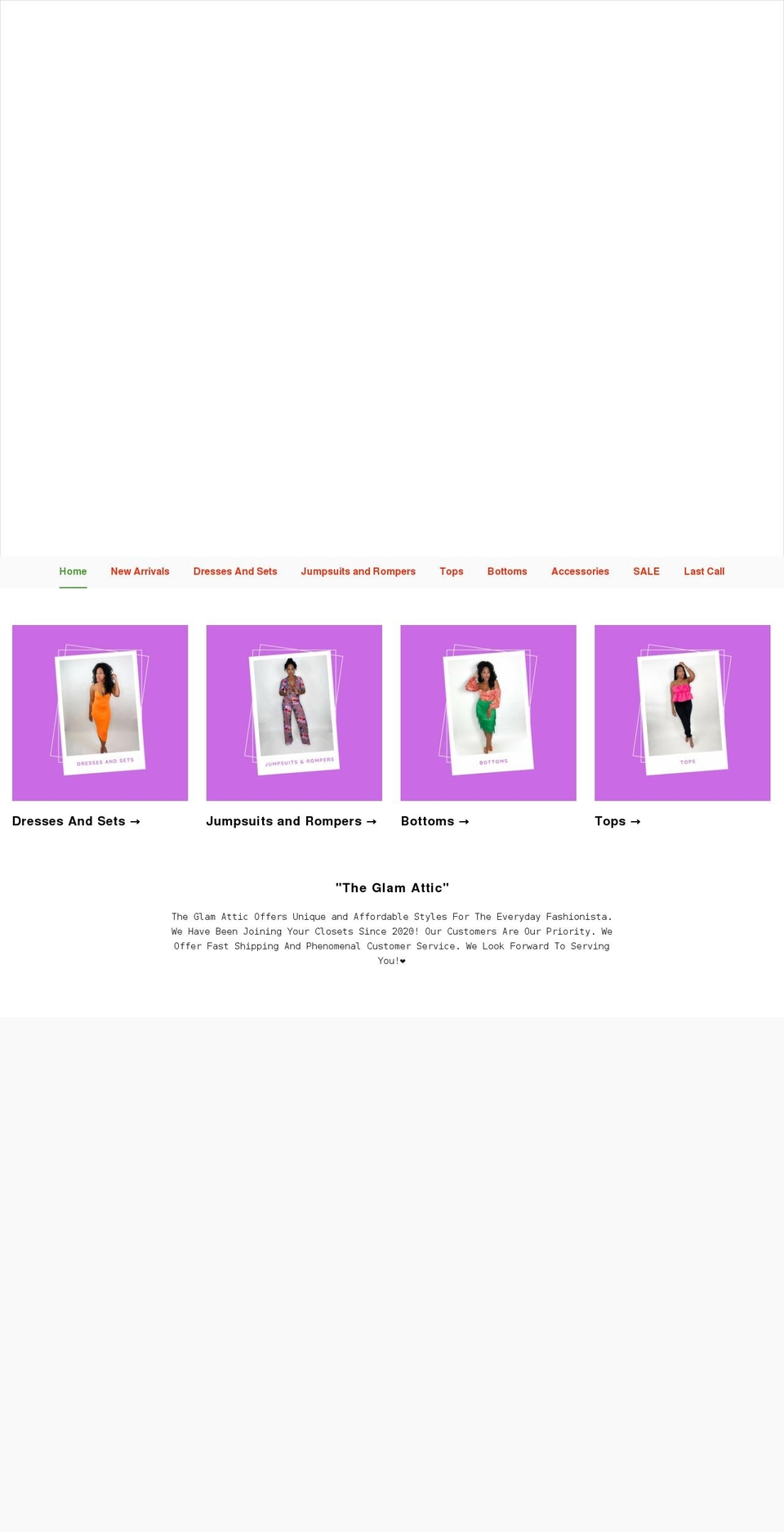 theglamattic.com shopify website screenshot