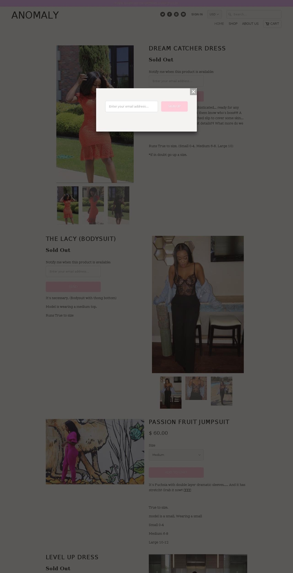theglambarexperience.com — Shopify storefront screenshot